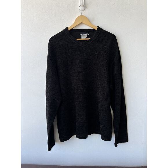 Gianfranco Ferre Jeans 2XL Embroidered Emblem Velour Sweater GF Ferre - Picture 2 of 7